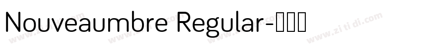 Nouveaumbre Regular字体转换